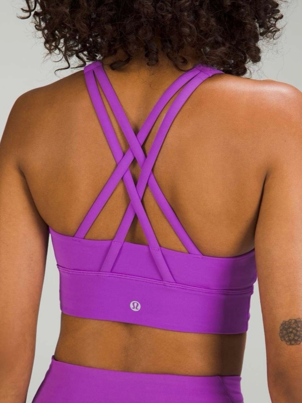Lululemon Energy High-Neck Longline Tough Bra B-D Cups, Moonlit Magenta, 6 - Picture 1 of 16